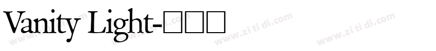 Vanity Light字体转换